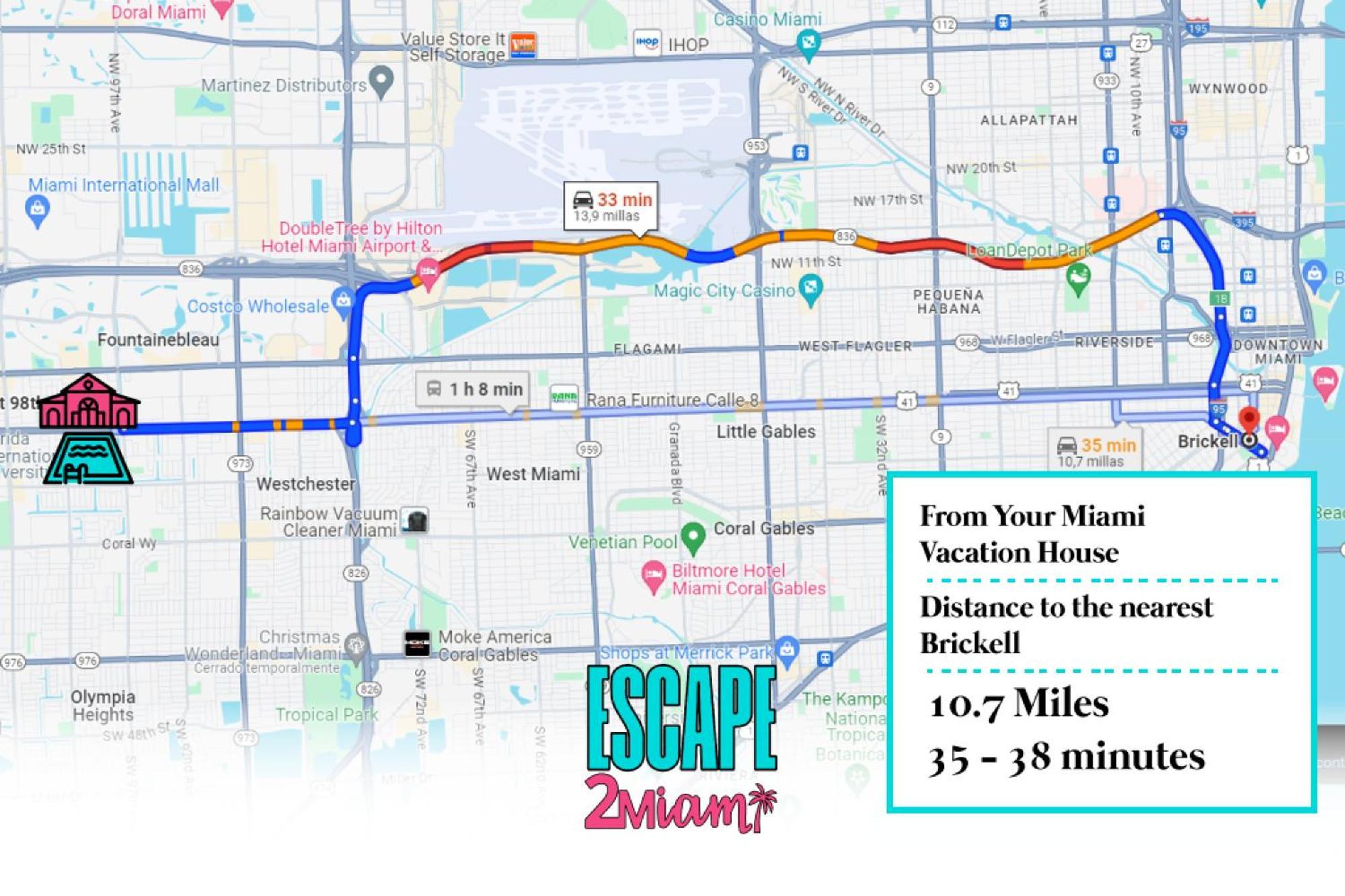 Сasa de vacaciones Heated Pool - 5min Coral Gables - Family Vacation Miami